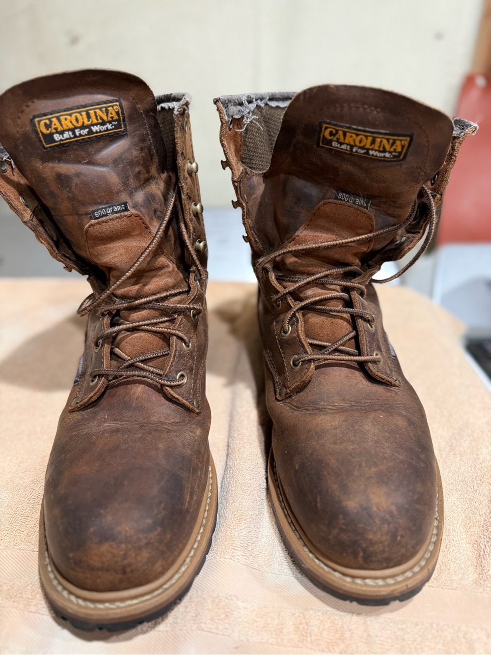 3M Thinsulate Brown Leather Work Boots